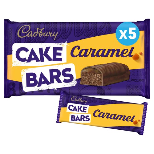 Cadbury Caramel Cake Bars Multipack Snack 5pk