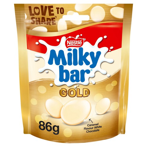 Milkybar Buttons Gold Caramel White Chocolate Sharing Bag