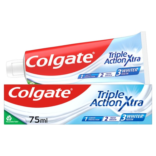 Colgate Triple Action Extra White Teeth Whitening Toothpaste