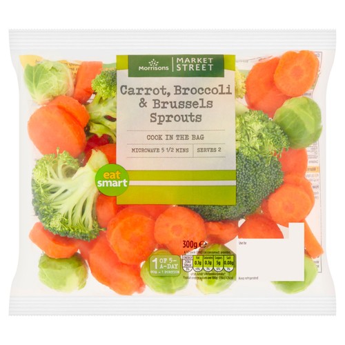 Morrisons carrot broccoli brussels sprouts