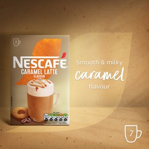 Nescafe Caramel Latte Instant Coffee 12 sachets