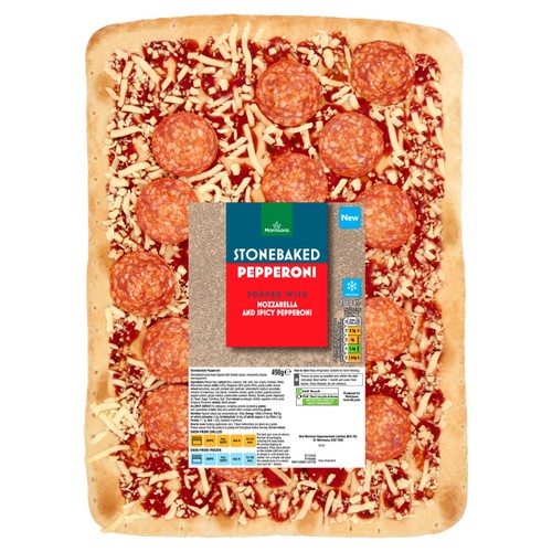 Morrisons Slab Pepperoni Pizza 498g