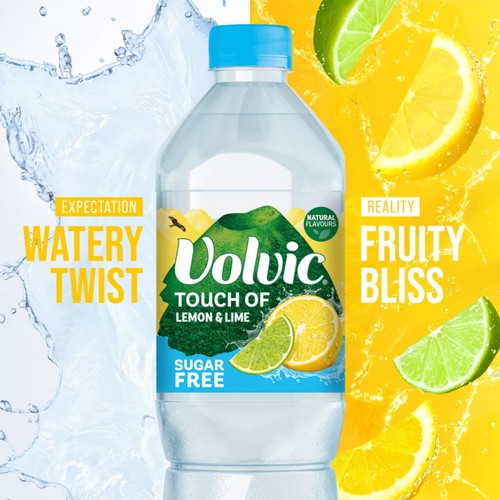 Volvic Touch Of Fruit Sugar Free Lemon & Lime Flavoured Water