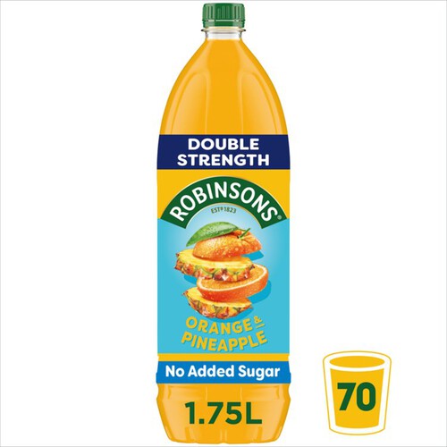 Robinsons Double Strength Orange & Pineapple No Added Sugar Squash