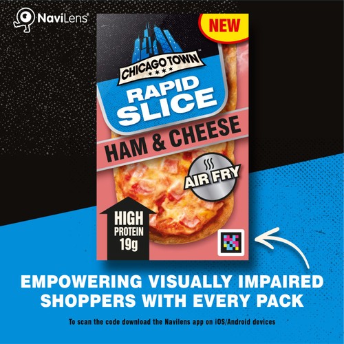 Chicago Town Rapid Slice Ham & Cheese Pizza 
