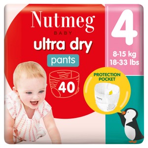 Nutmeg Ultra Dry Nappies Size 4 x 48 Pack