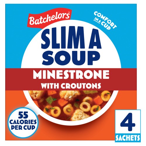 Batchelors Slim a Soup with Croutons Minestrone 4 Sachets