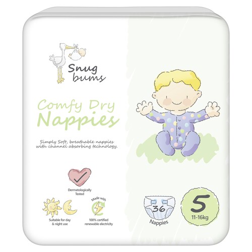 Snugbums Nappies Size 5 