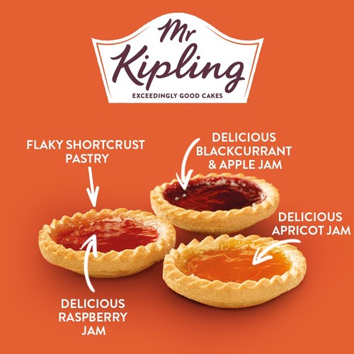 Mr Kipling Jam Tarts Cakes 6 Pack