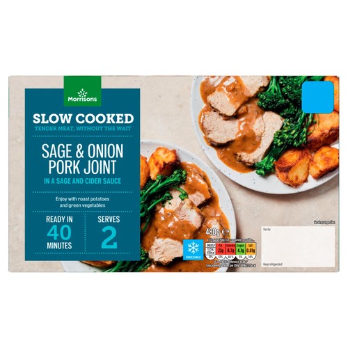 Morrisons Slow Cooked Pork Joint With Sage & Cider Gravy 480g