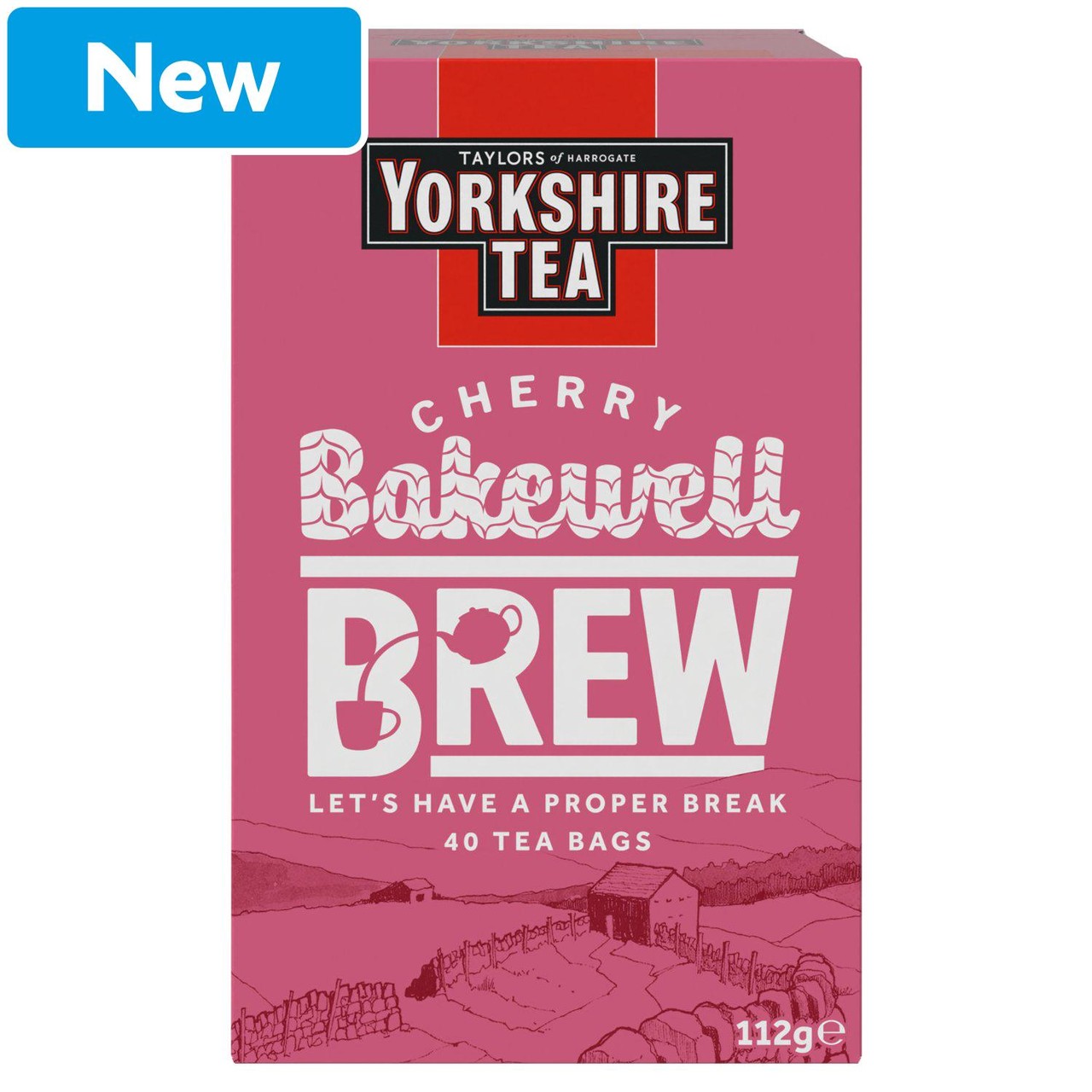 Yorkshire Tea Cherry Bakewell Brew 40 Tea Bags