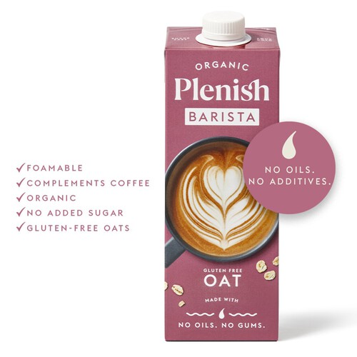 Plenish Organic Gluten Free Oat Barista Milk 