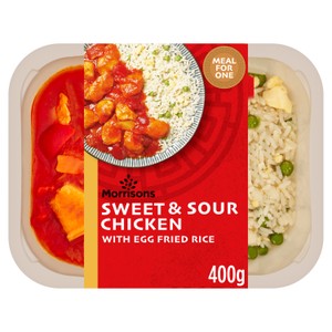 Hearty Food Company Sweet & Sour Chicken with Egg Fried Rice 400G