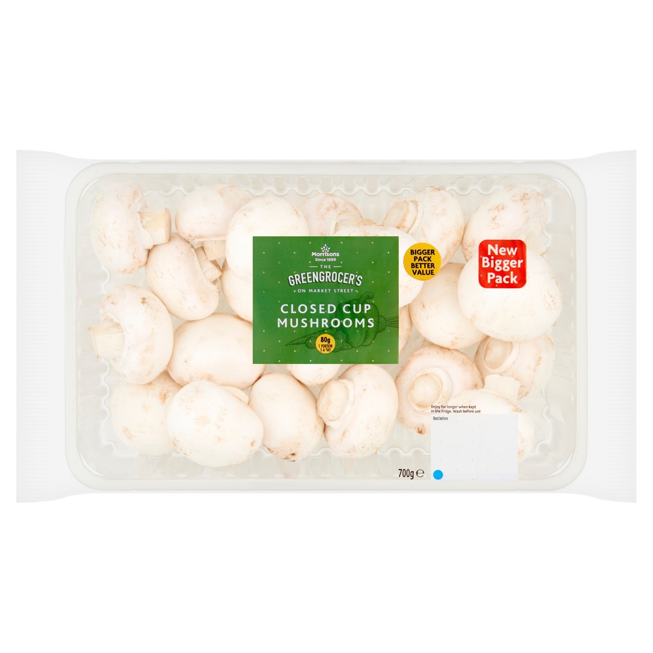 Morrisons Family Pack Closed Cup Mushrooms 700g