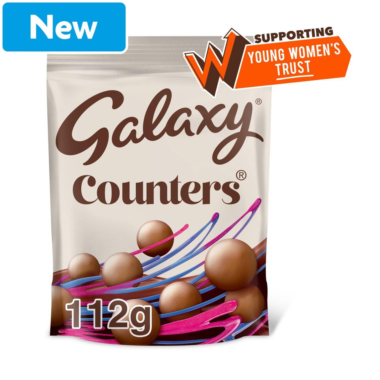 Galaxy Counters Milk Chocolate Pouch Bag 112g