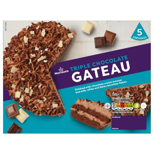 Morrisons triple chocolate gateau