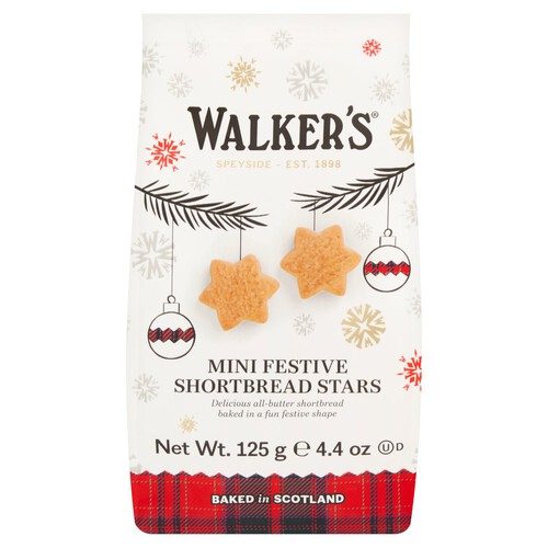 Walker's Mini Festive Shortbread Stars 