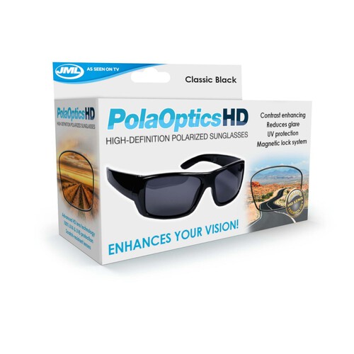 JML Polaoptics Black High Definition Sunglasses