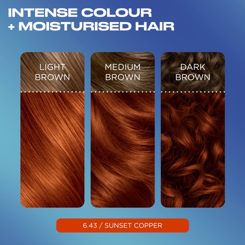 Clairol Nice'N Easy Bold Permanent Hair Dye 6.43 Sunset Copper