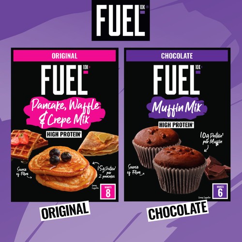 FUEL10K Chocolate Muffin High Protein Breakfast Baking Cake Mix 150g