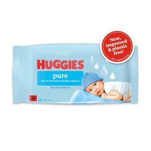 Huggies Natural Care Plastic Free Baby Wipes 48 Pack