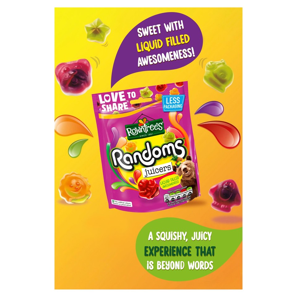 Rowntree's Randoms Juicers Sweets Sharing Pouch 140g - Morrisons Online ...