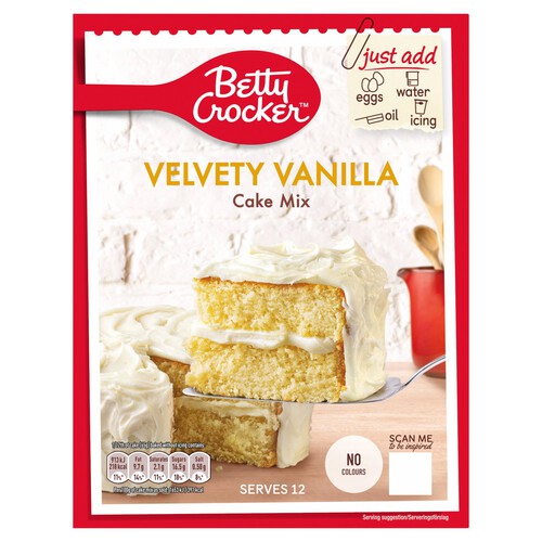 Betty Crocker Velvety Vanilla Cake Mix