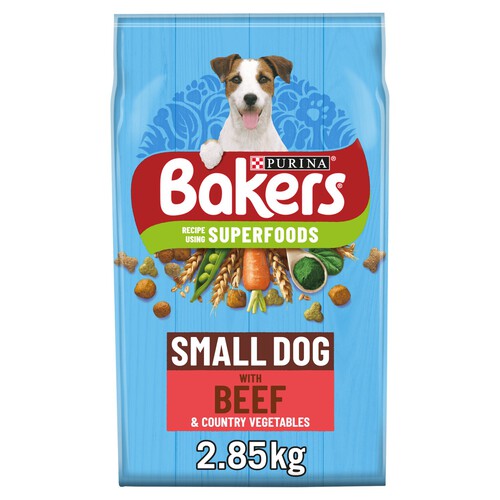 Bakers Small Dog Dry Dog Food Beef And Veg 