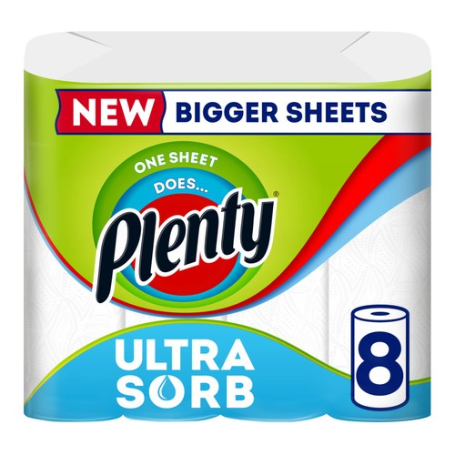 Plenty Original Kitchen Roll 8 Rolls