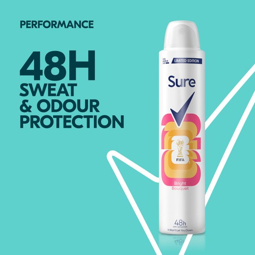 Sure Women Antiperspirant Deodorant Bright Bouquet Aerosol 200ml
