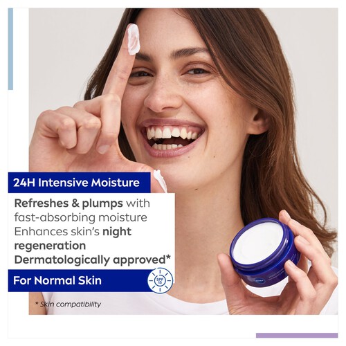 NIVEA Moisturising Night Cream for Normal Skin 