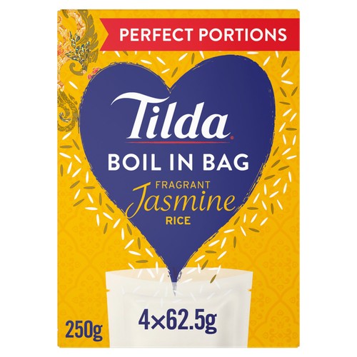 Tilda Fragrant Jasmine Rice Boil In Bag 