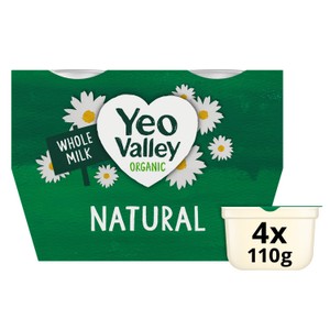 Yeo Valley Organic Natural Whole Milk Yogurts