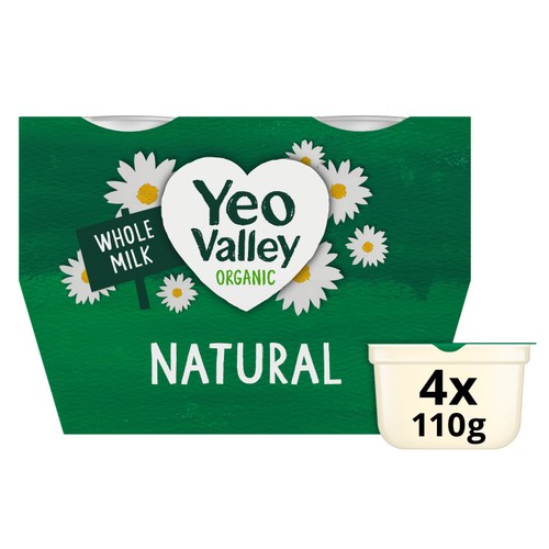 Yeo Valley Organic Natural Whole Milk Yogurts
