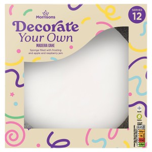 Morrisons Decorate Your Own Celebration Cake Serves 12