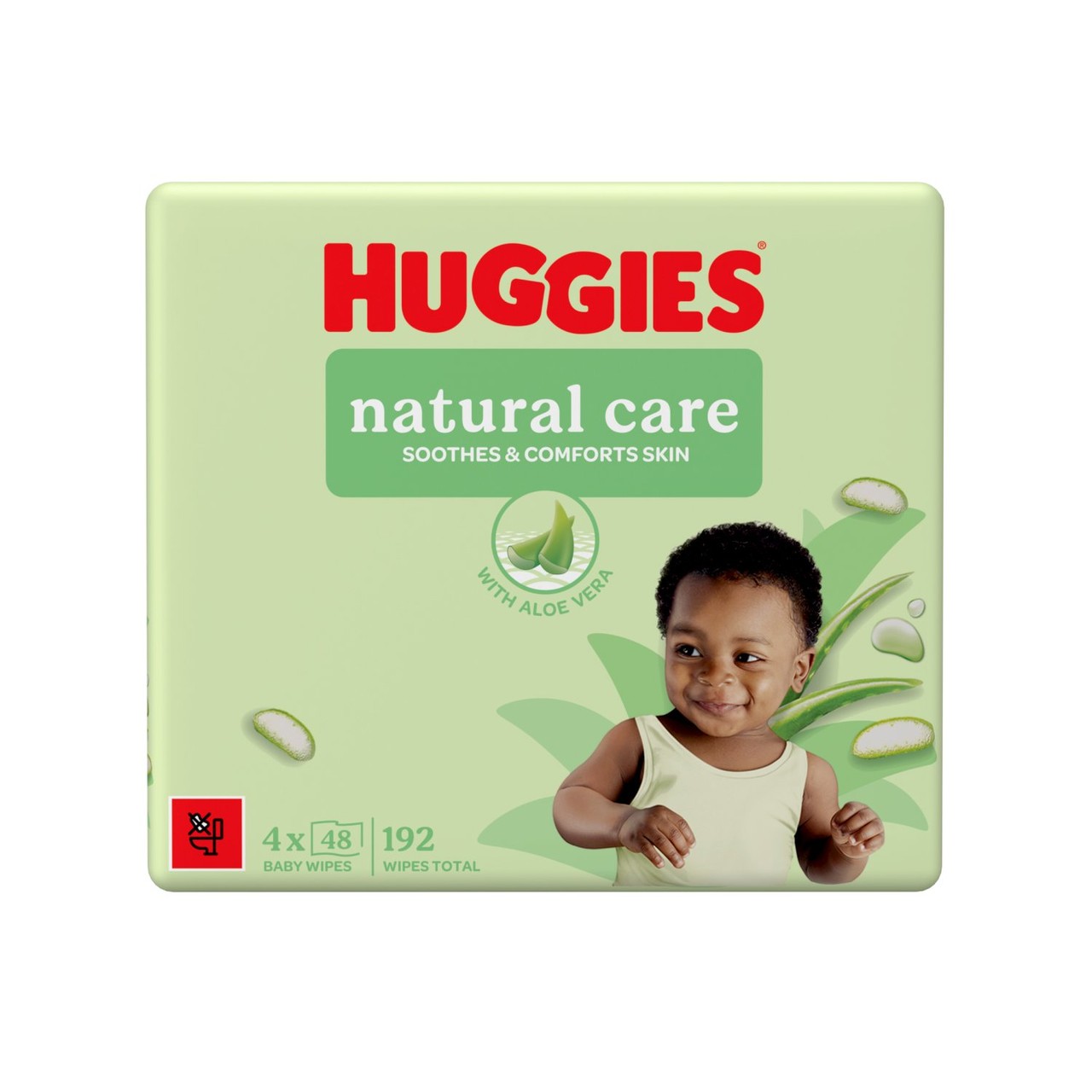 Huggies Natural Care 4 x 48 Wipes
