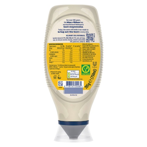 Hellmann's Real Squeezy Mayonnaise 750ml
