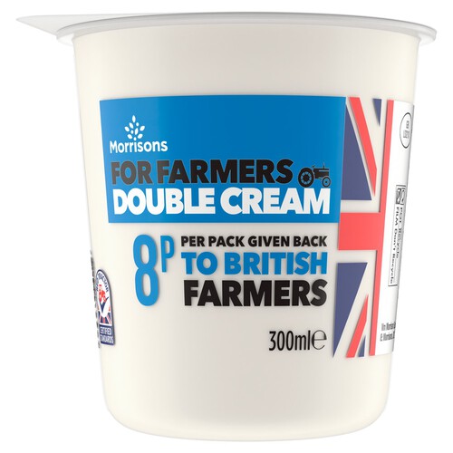 Morrisons For Farmers British Double Cream