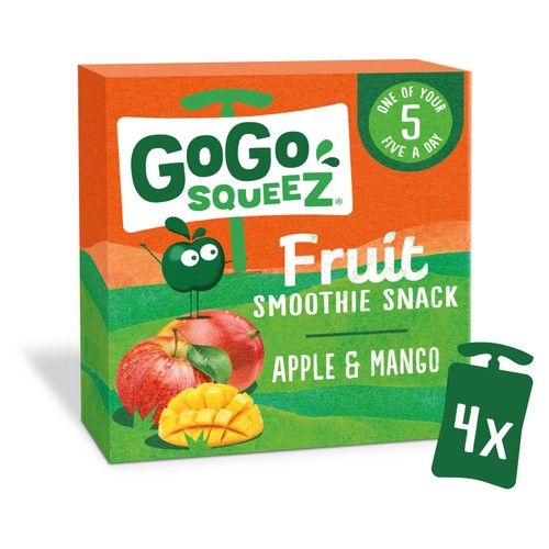 GoGo SqueeZ Fruit Smoothie Snack Apple and Mango