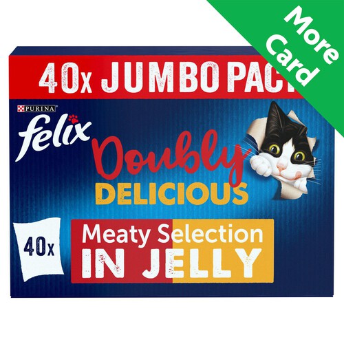 Felix Doubly Delicious Meat Selection in Jelly Wet Cat Food 