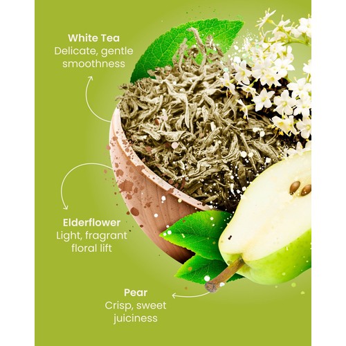 Good Earth Herbal Tea White Tea Elderflower And Pear 15 TeaBags