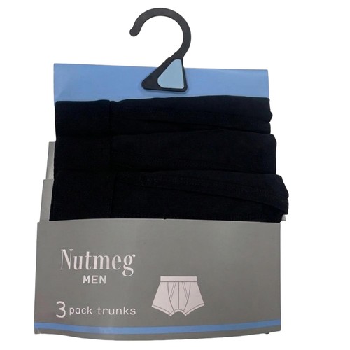 Nutmeg Size Large Mens Black Trunks 