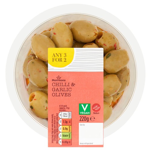 Morrisons Chilli & Garlic Olives