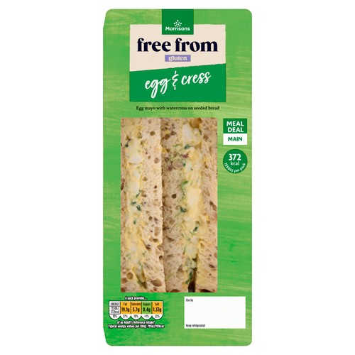 Morrisons Gluten Free Egg & Cress Sandwich