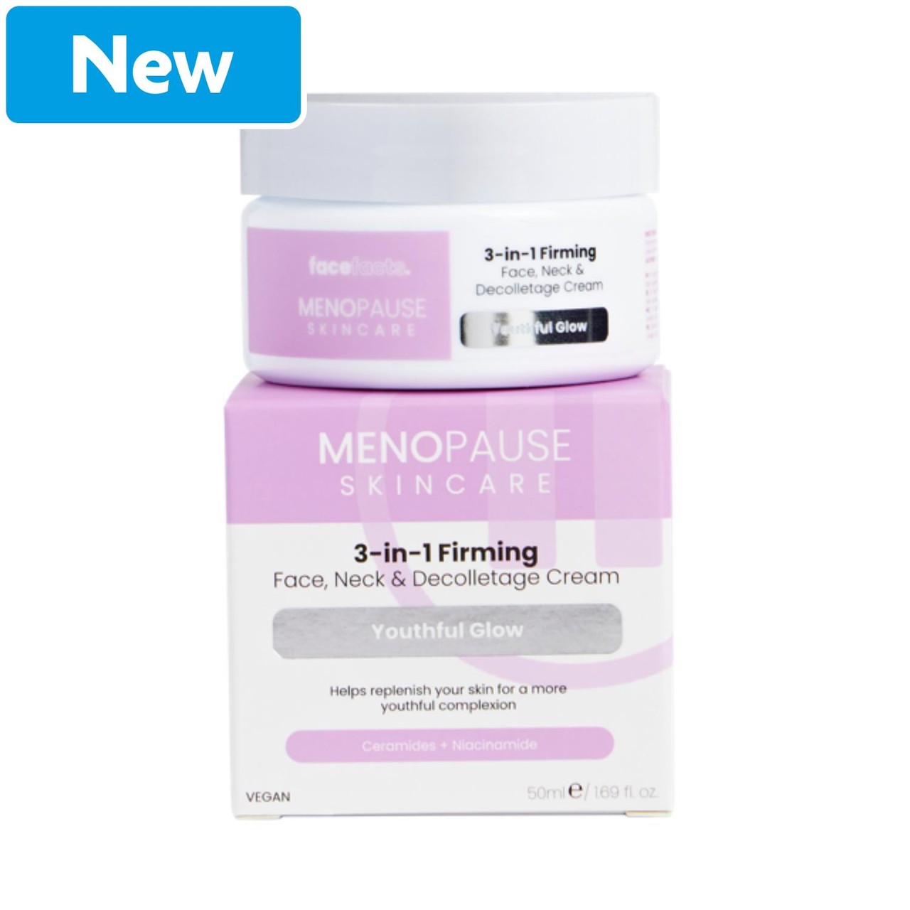 Face Facts Menopause Skincare Firming Face Neck+Decolletage Cream
