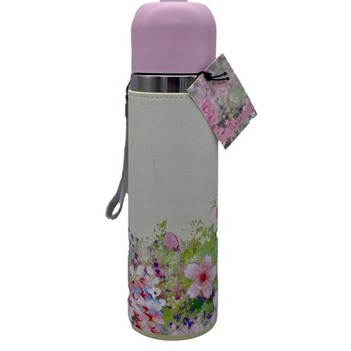 Floral Stainless Steel Travel Flask 