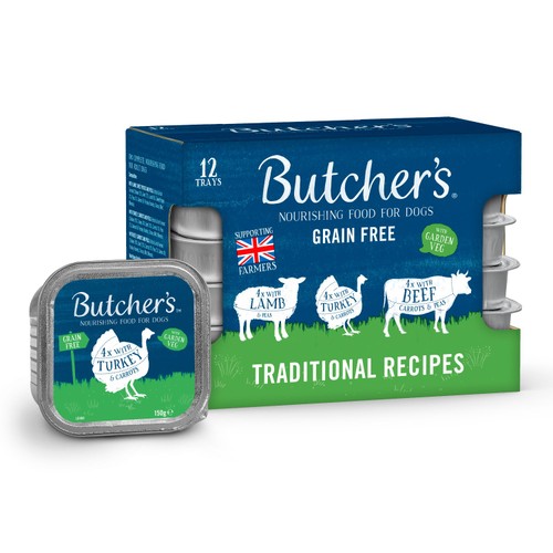 Butcher's Grain Free Traditional Recipes Dog Food Trays
