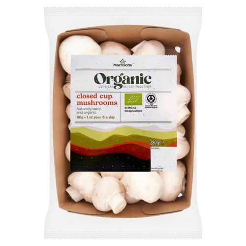 Morrisons organic mushrooms