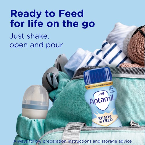 Aptamil 1 First Infant Baby Milk Formula Liquid Ready to Feed from Birth