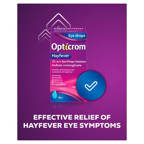 Opticrom Hayfever Eye Drops 